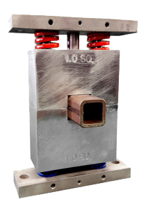 Tube punching machine die